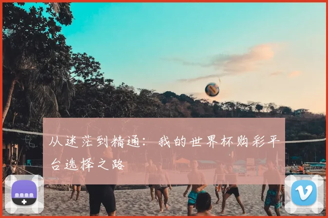 从迷茫到精通：我的世界杯购彩平台选择之路